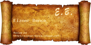 Eizner Bence névjegykártya
